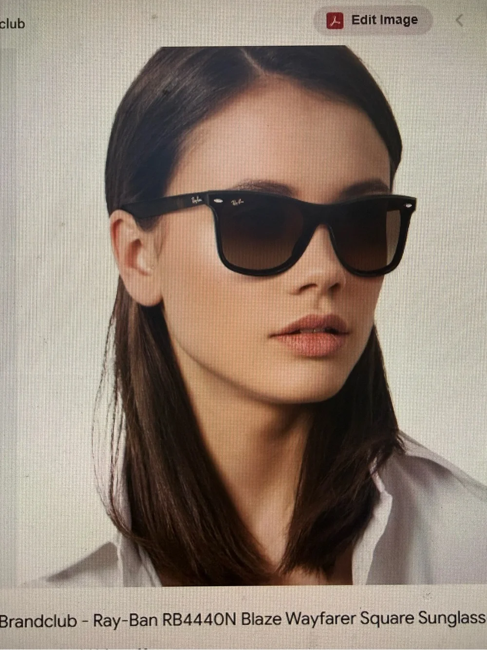 Ray-Ban Blue Gradient Blaze Wayfarer Sunglasses - Picture 4 of 7